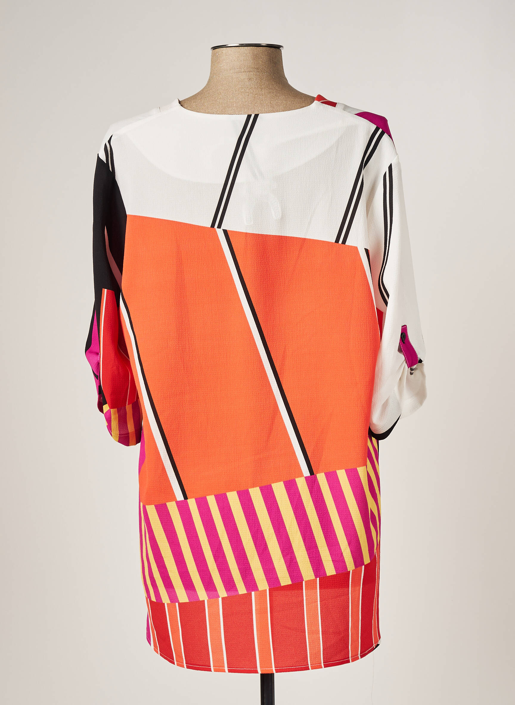 Franck Anna Tuniquemanchecourte Femme couleur orange