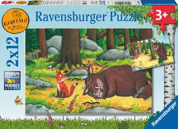 Kinderpuzzle ab 3 Jahren - Grüffelo und die Tiere des Waldes - 12 Teile