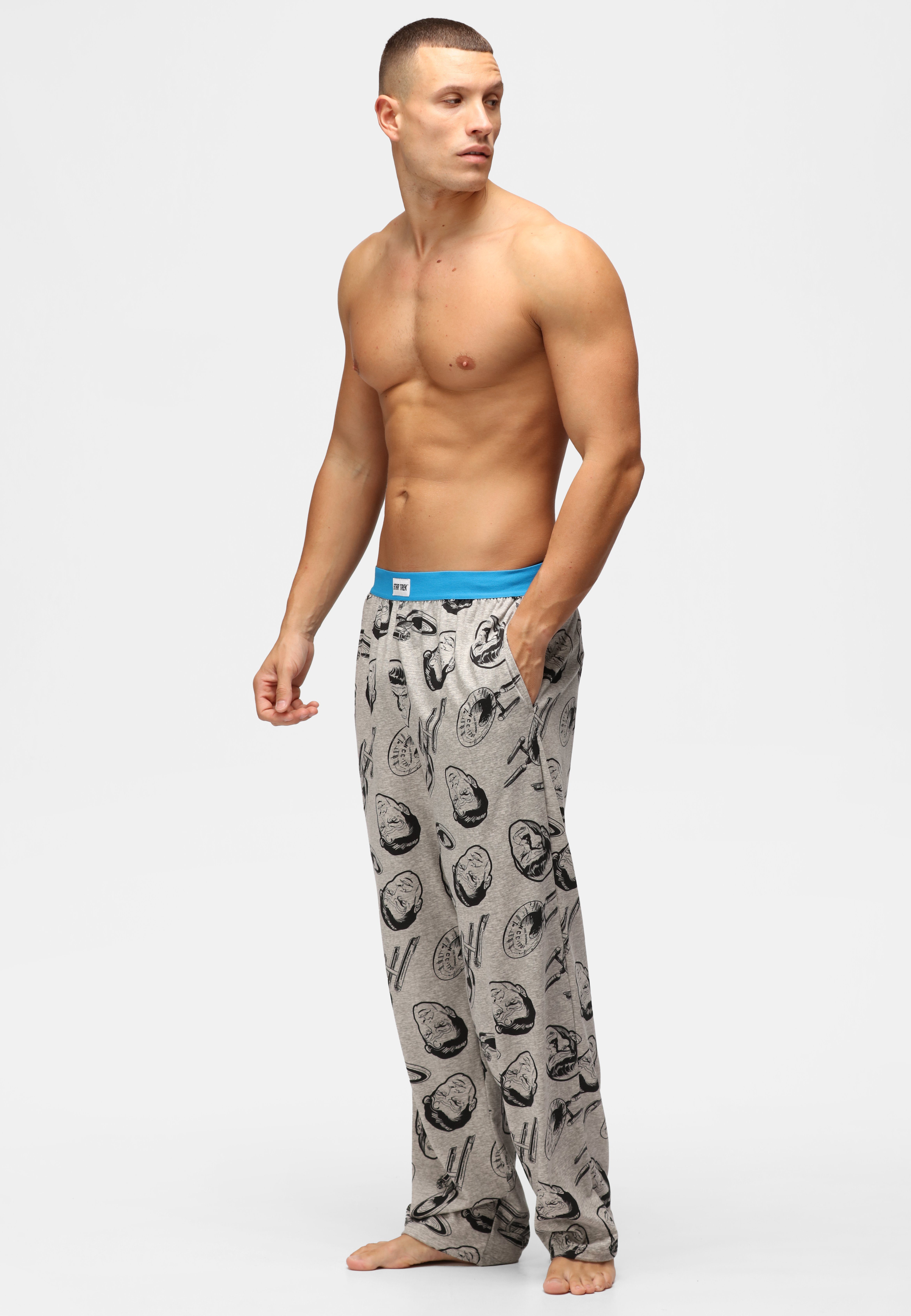 Recovered Loungepants Loungepant - Star Trek Character and Ships Grey Marl
