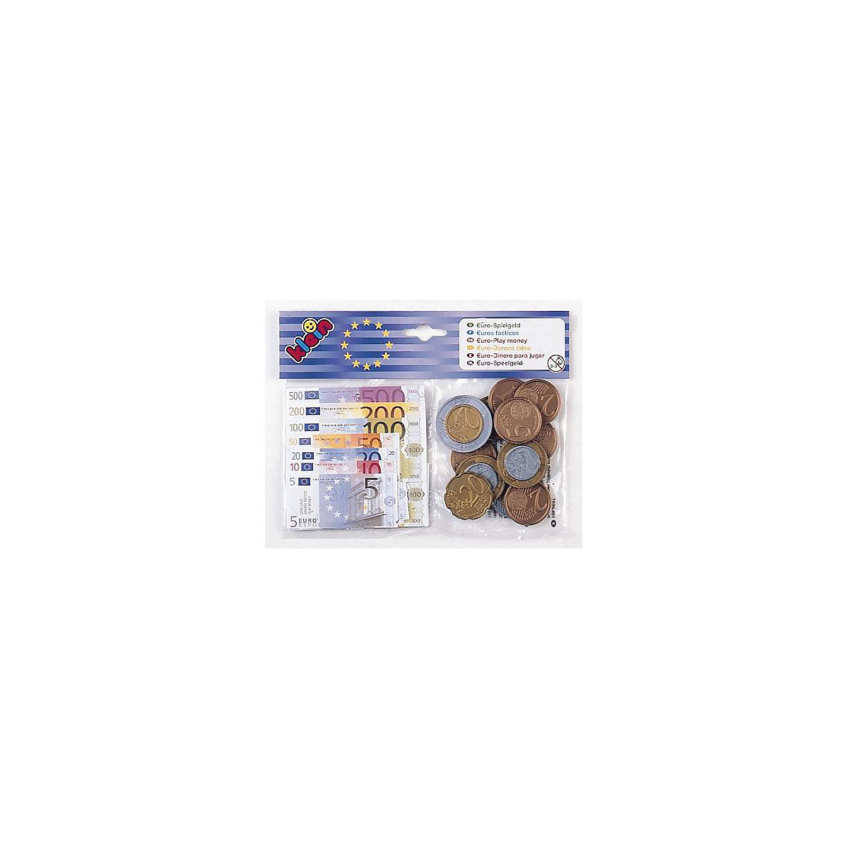 Euro-Spielgeld, Scheine + Münzen