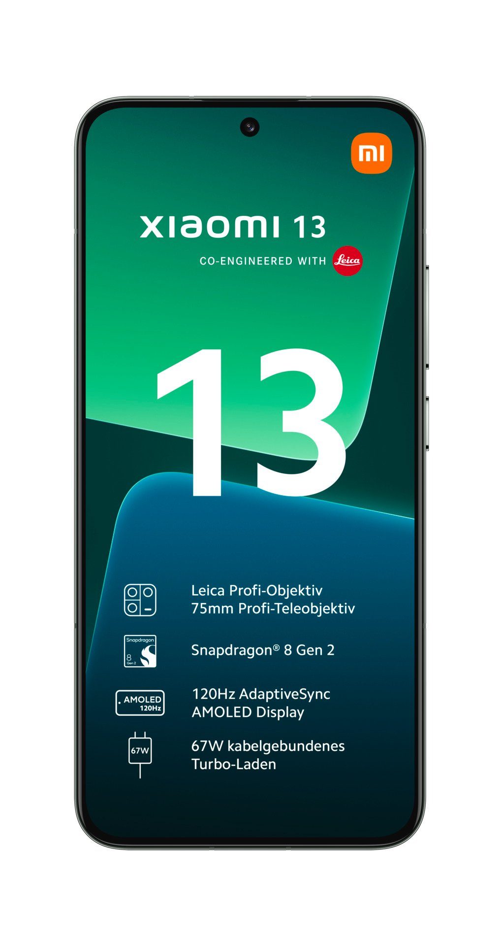 Xiaomi 13 8GB+256GB Smartphone (16,15 cm/6,36 Zoll, 256 GB Speicherplatz, 54 MP Kamera)