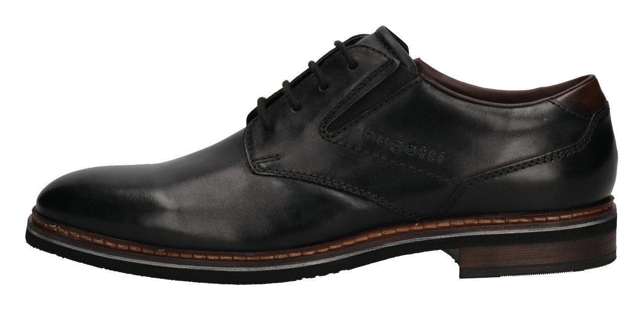 bugatti Schnürschuh mit Rahmennaht, Weite G = weit