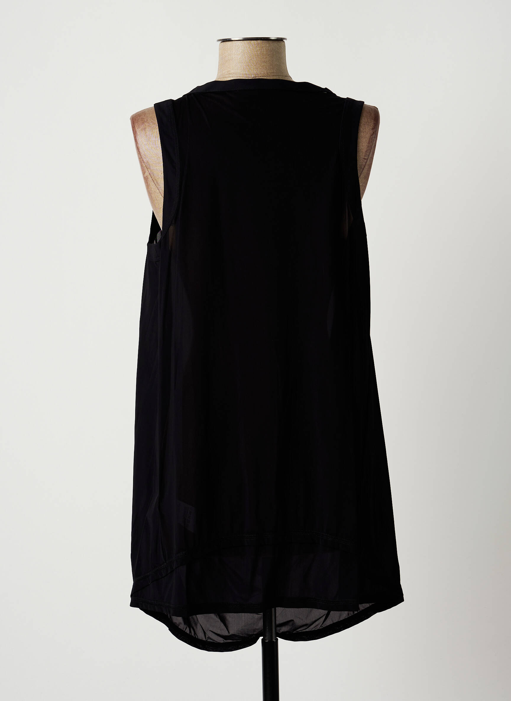 Lauren Vidal Tuniquesansmanche Femme couleur noir
