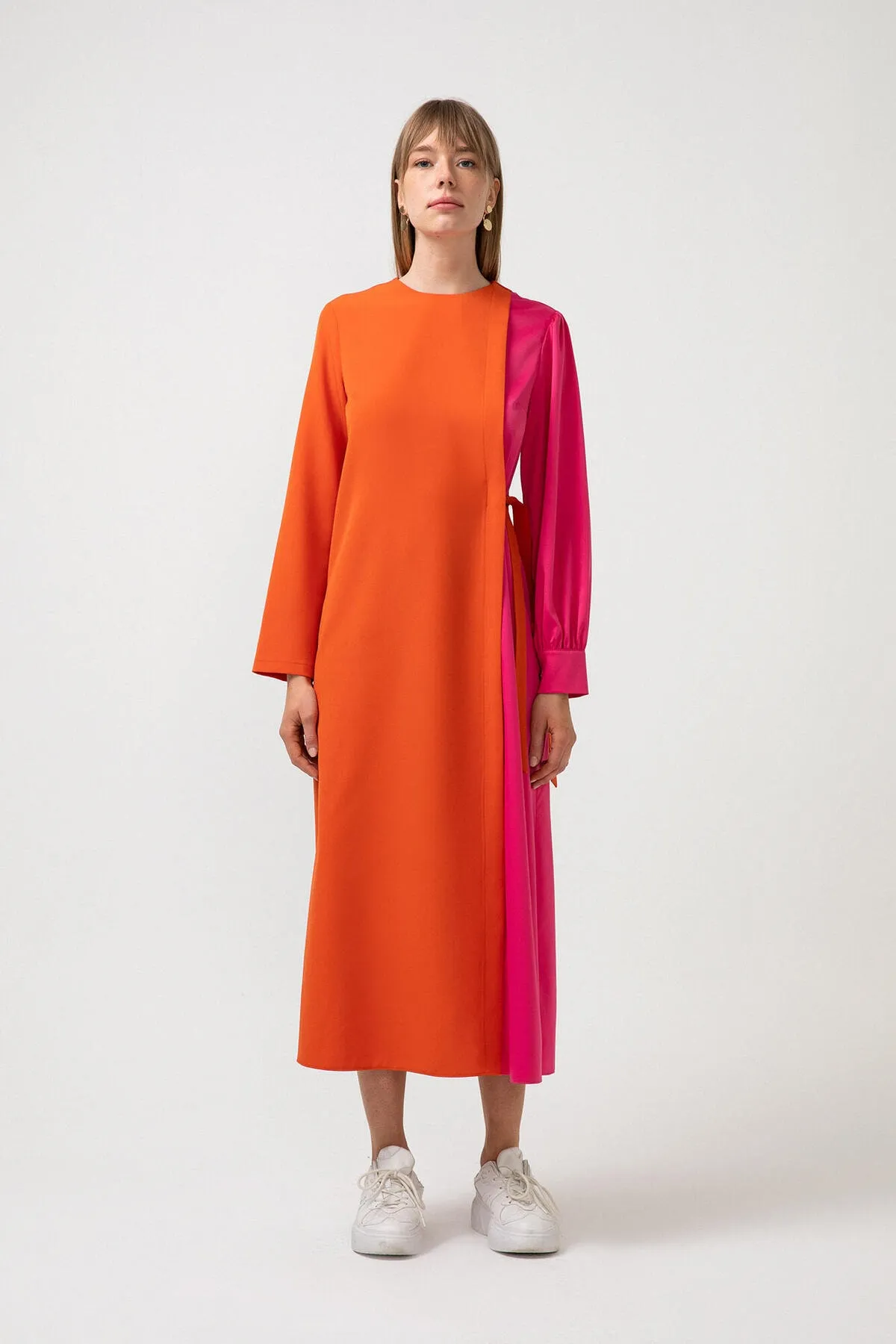 Touché Privé  Kleid - Orange - A-Linie