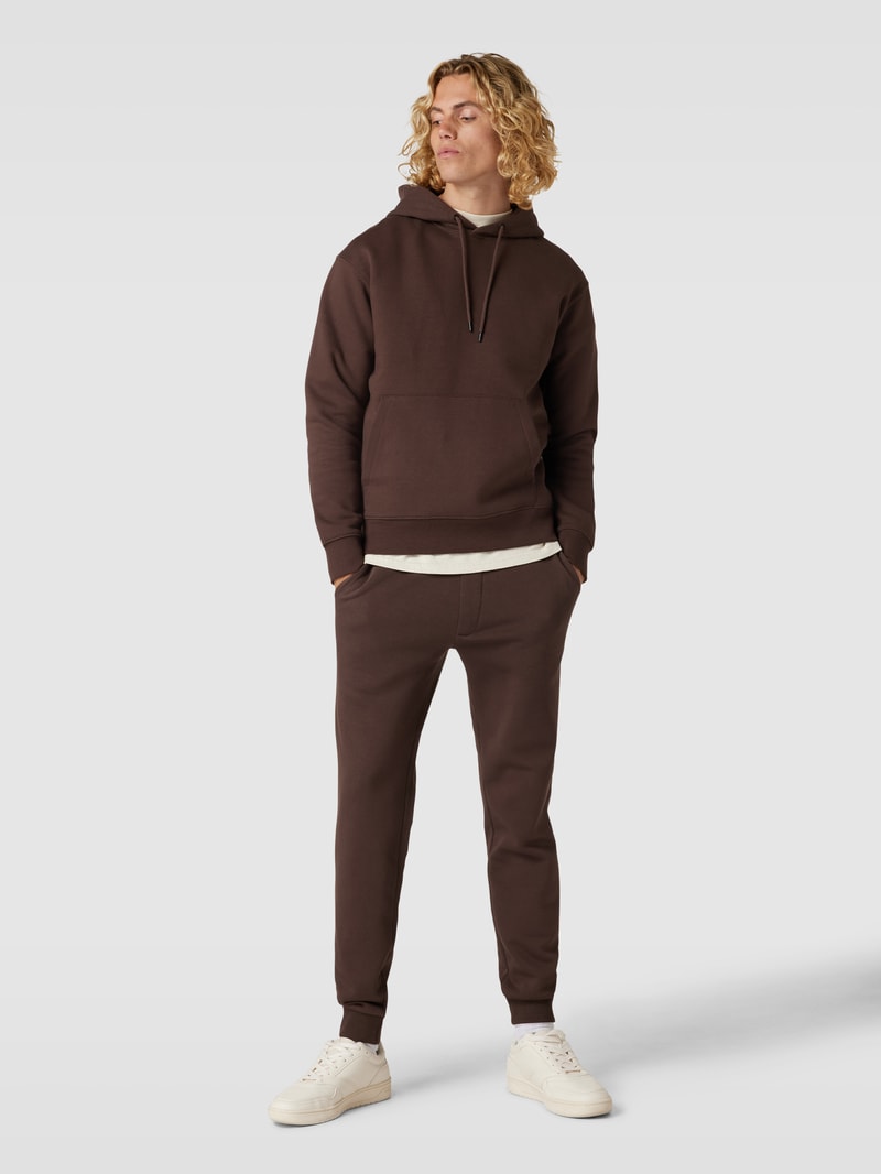 Hoodie mit Känguru-Tasche Modell 'ESTAR' in mittelbraun