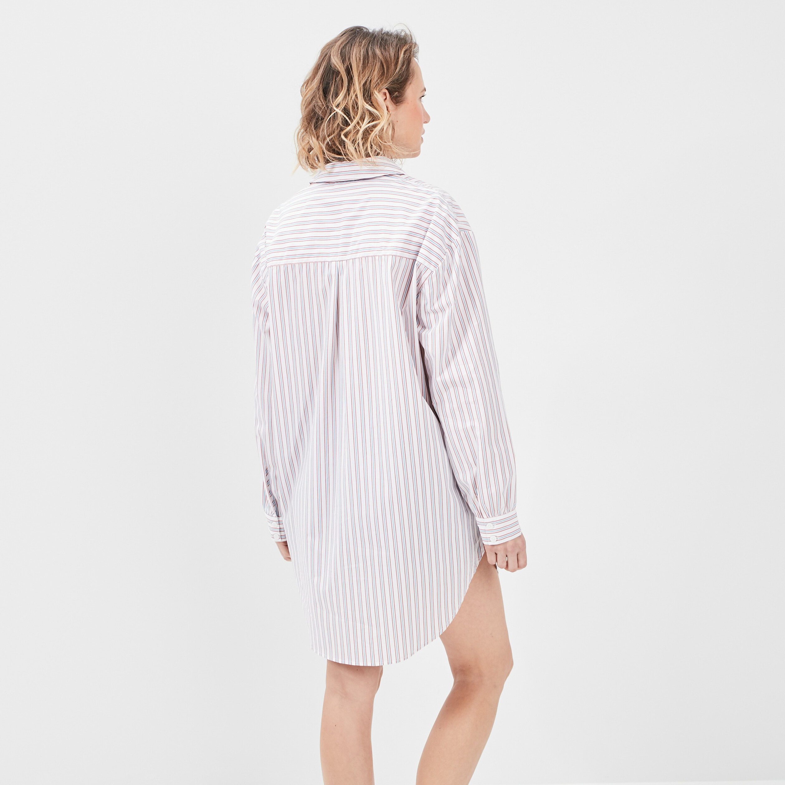 Robe chemise droite ecru femme | La Halle