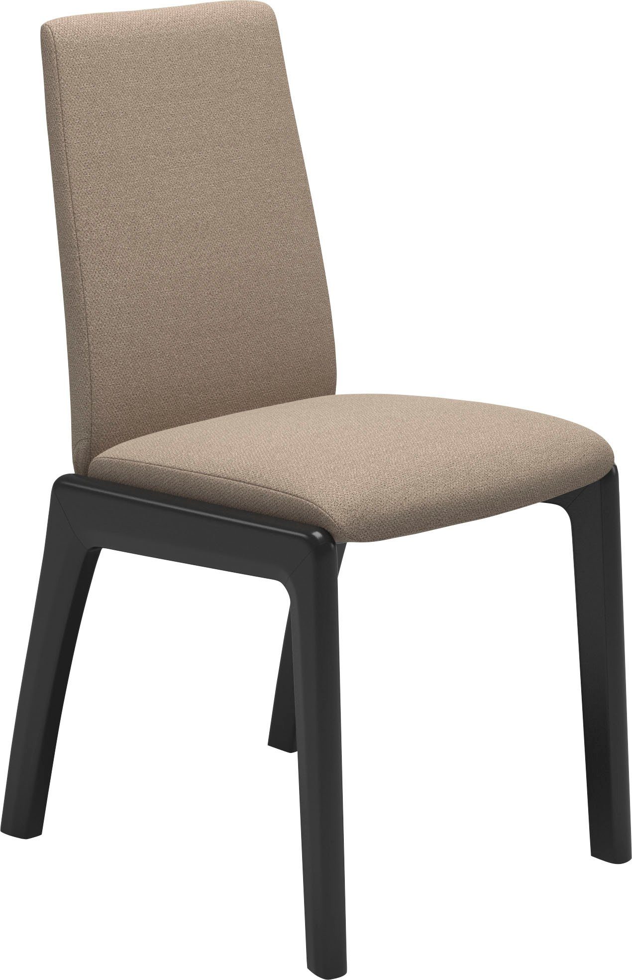 Stressless® Polsterstuhl Laurel, Low Back, Größe M, mit abgerundeten Beinen in Schwarz
