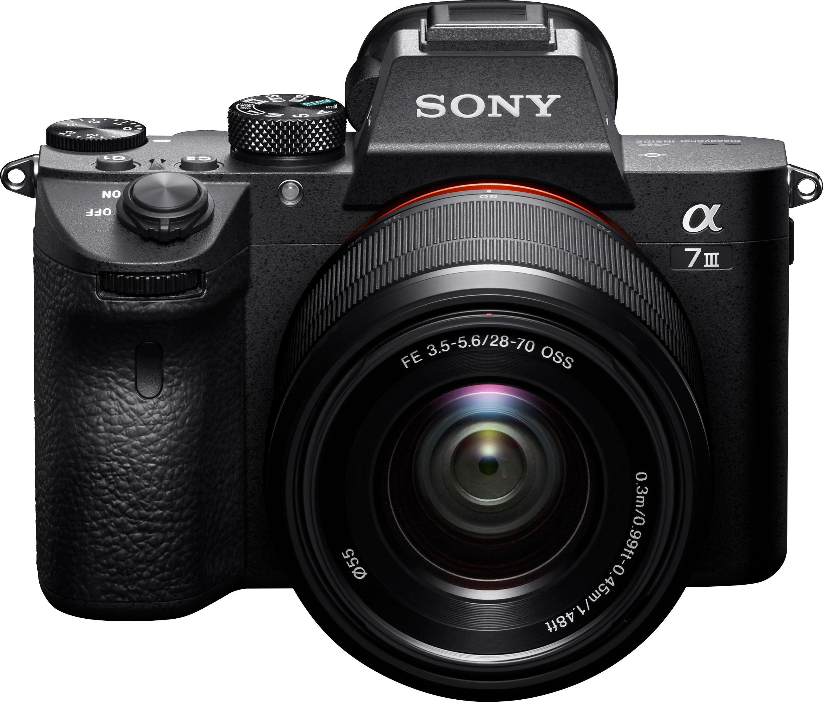 Sony Alpha 7 III ILCE-7M3KB Systemkamera (SEL-2870, 24,2 MP, NFC, WLAN (Wi-Fi)