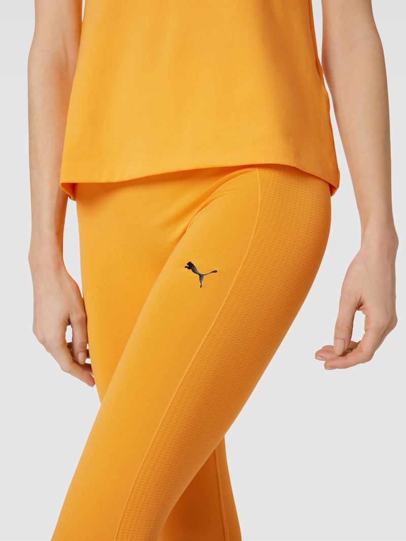 Leggings mit Logo-Print Modell 'STUDIO FOUNDATIONS SEAMLE' in orange