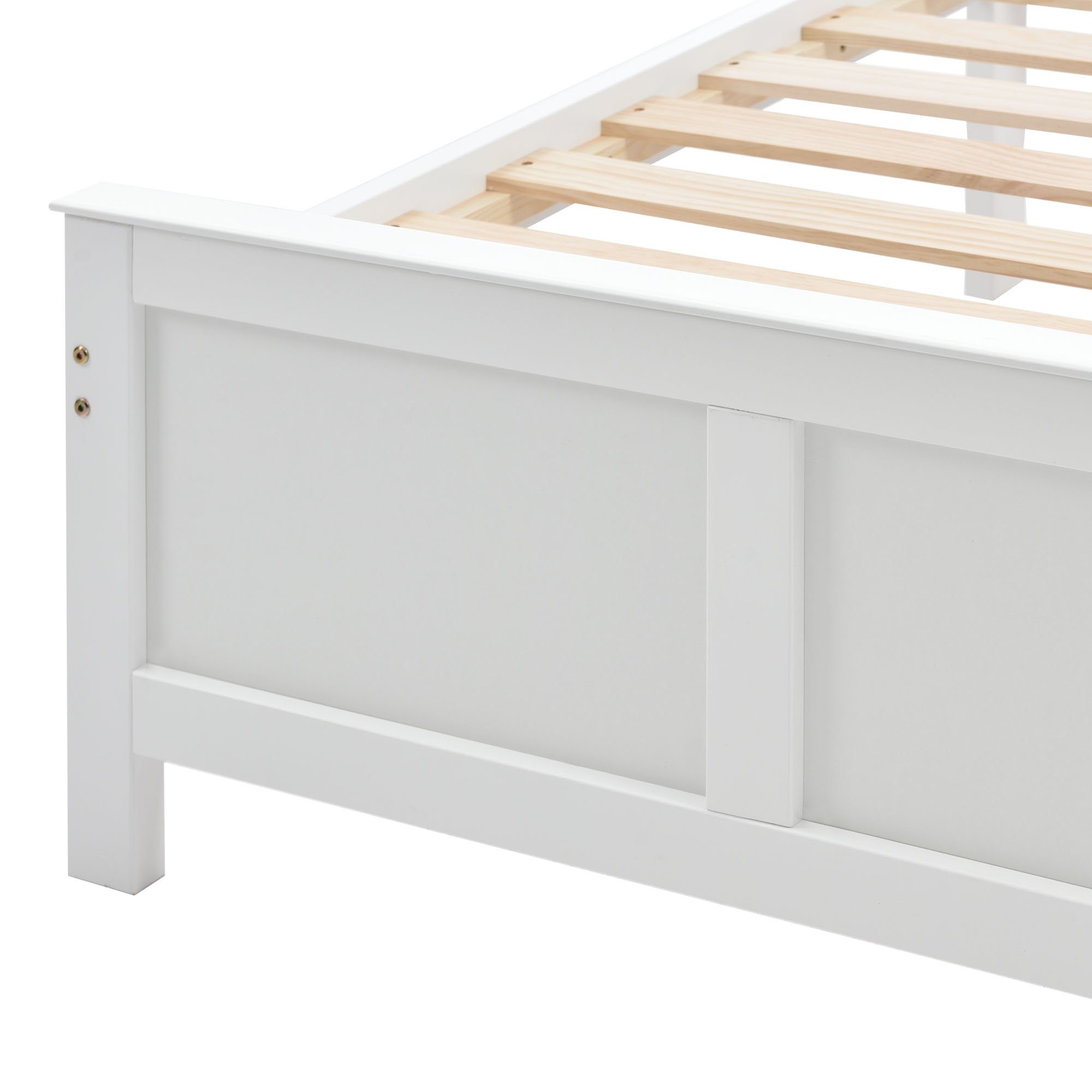 REDOM Holzbett Holzbett, Erwachsenenbett, Kinderbett (90x200cm, mit Schubladen zur Aufbewahrung, Rahmen aus Kiefernholz), Ohne Matratze
