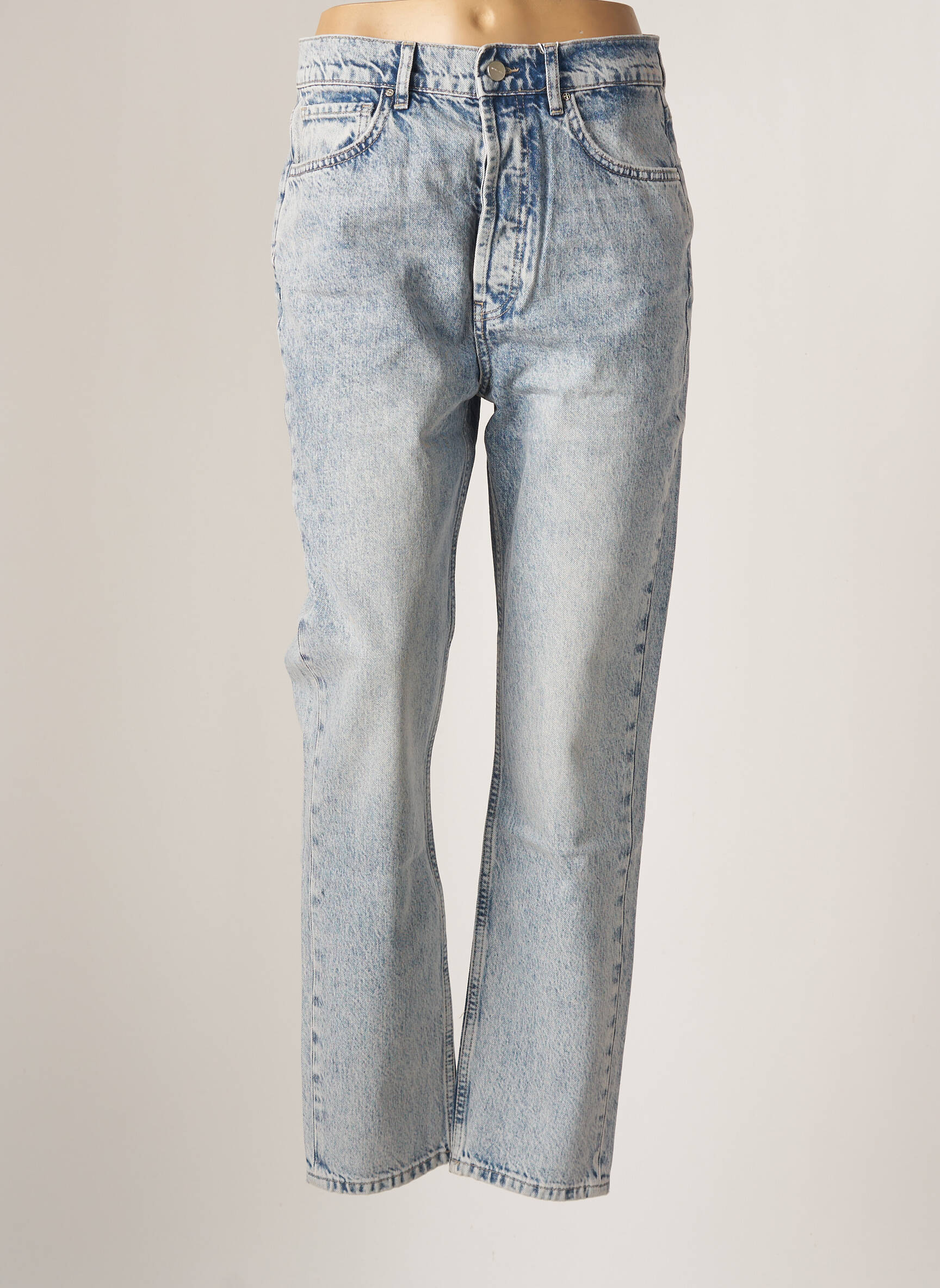 Anine Bing Jean Mom Femme couleur bleu