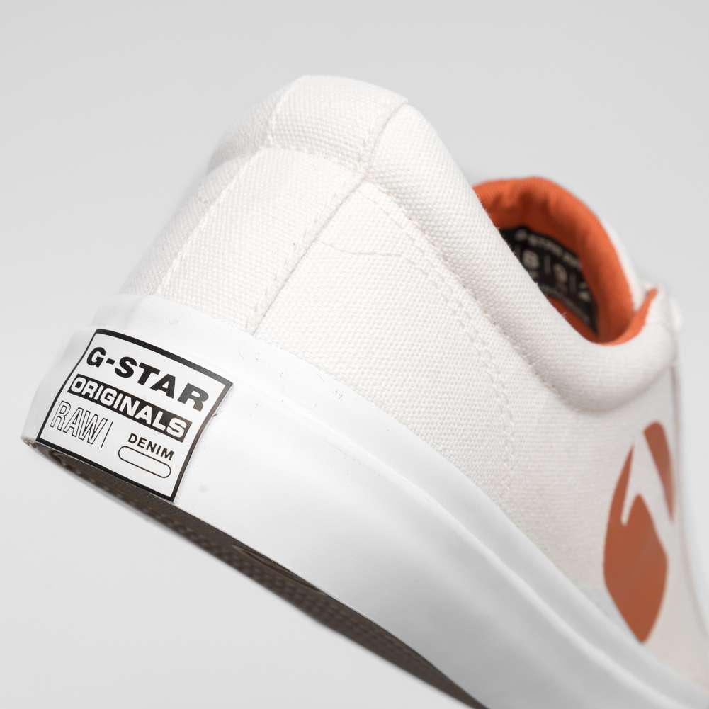 G-STAR RAW MEEFIC Pop Herren Sneaker 2212 028503 WHT-ORNG