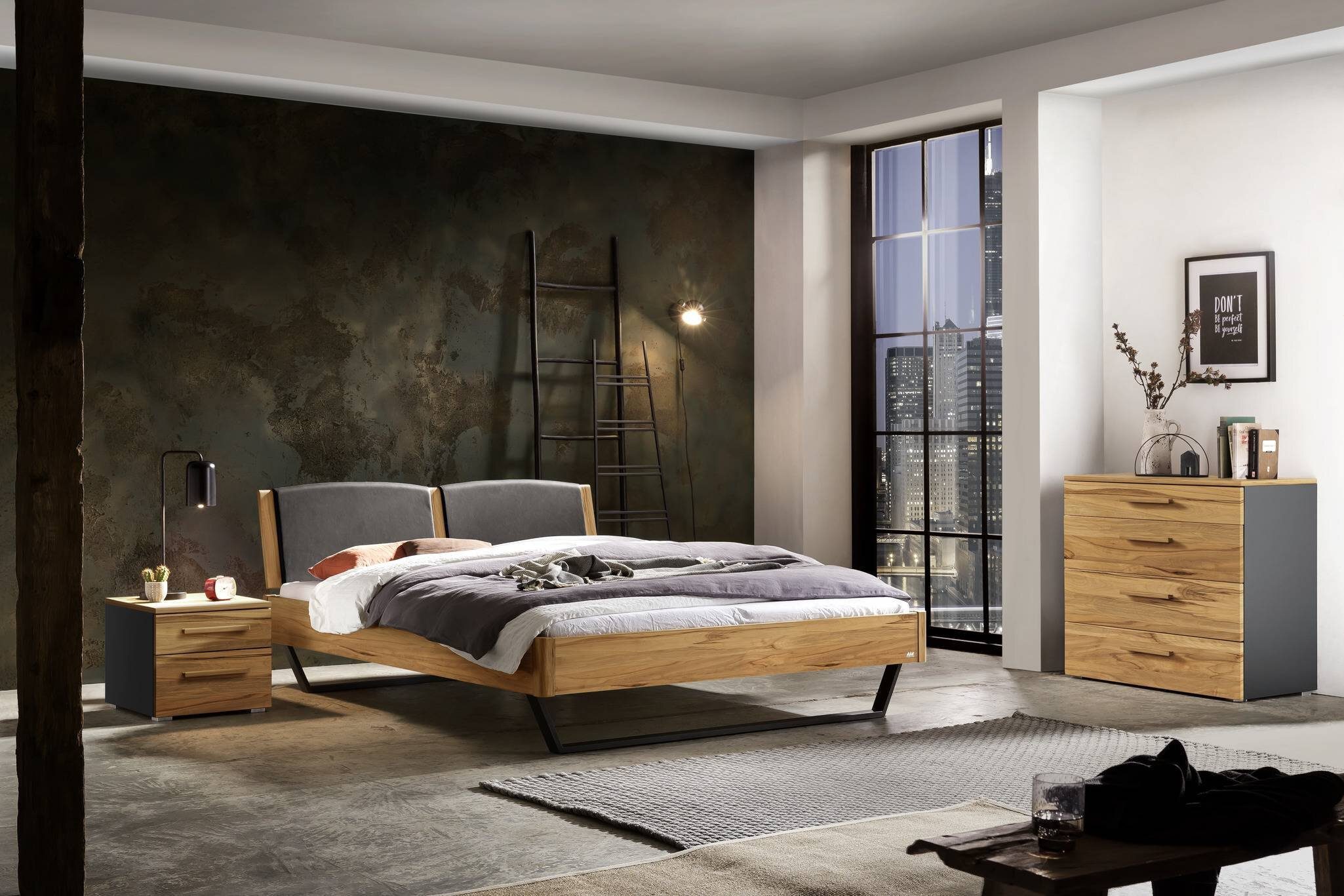 HASENA Highboard Hasena Accessoires Atrine Kommode Massivholz 90x50x86 (1)