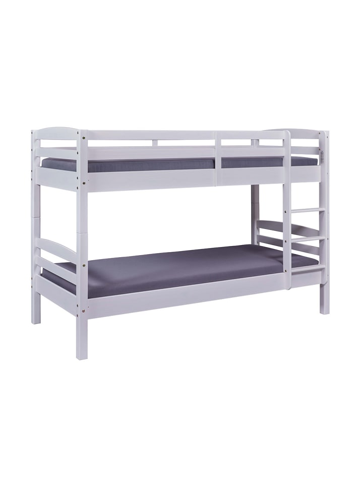 ebuy24 Etagenbett Rick Weiß 195 x 99 cm günstig kaufen onesize