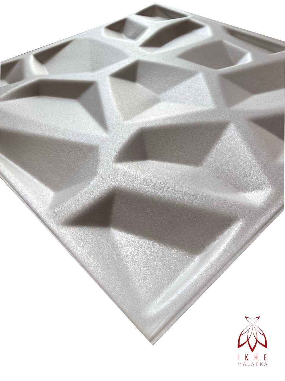 IKHEMalarka 3D Wandpaneel 4m²/16PCS Wandverkleidung Deckenpaneele POLYSTYROL Betonlook, BxL: 50,00x50,00 cm, 0,50 qm
