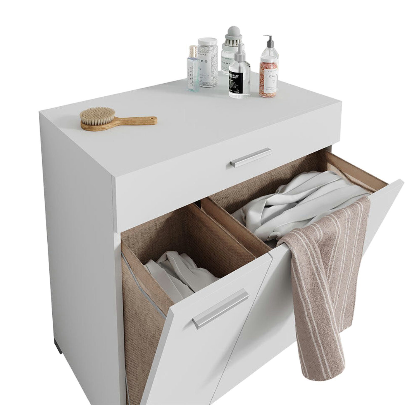 STADO Wäscheschrank Wäscheschrank, Badmöbel, Waschmaschinenschrank, Badschrank