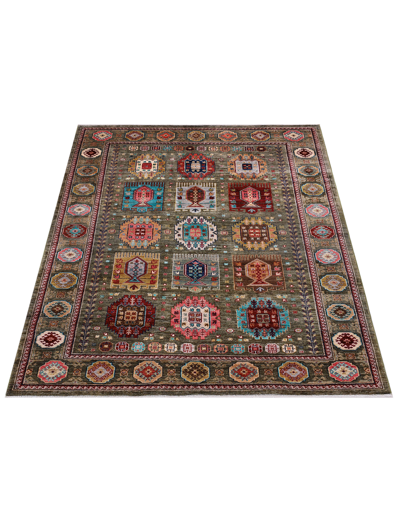 Kazak Ghazni ca. 175 x 240 cm, Unikat / Einzelstück