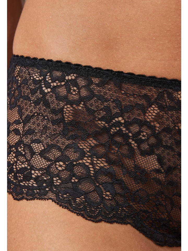 SNOCKS Hipster Panties aus Spitze 3 Stück in Schwarz günstig kaufen