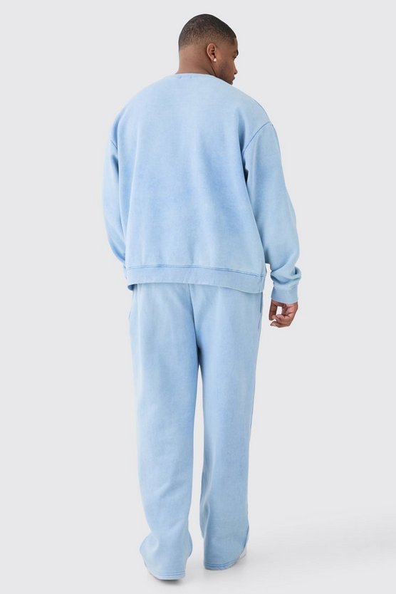 Plus kastiger Oversize Man Sweatshirt-Trainingsanzug