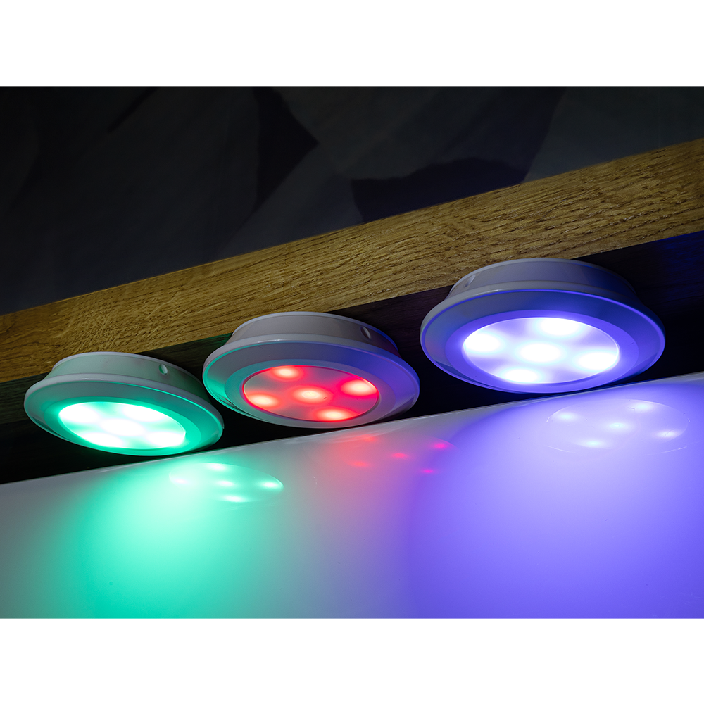 Heitech LED Spots 3er-Set mit Fernbedienung, RGB