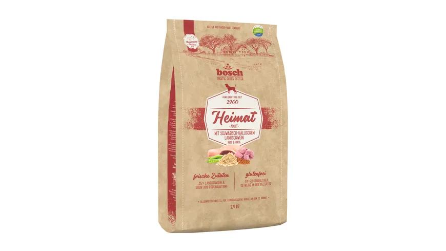 Bosch Dog Heimat Schwein Hundetrockenfutter 2,4kg 2.5 kg
