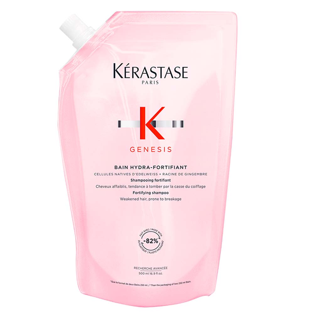 Kérastase Genesis Bain Hydra-Fortifant Refill Pouch 500 ml + Alu-Flasche
