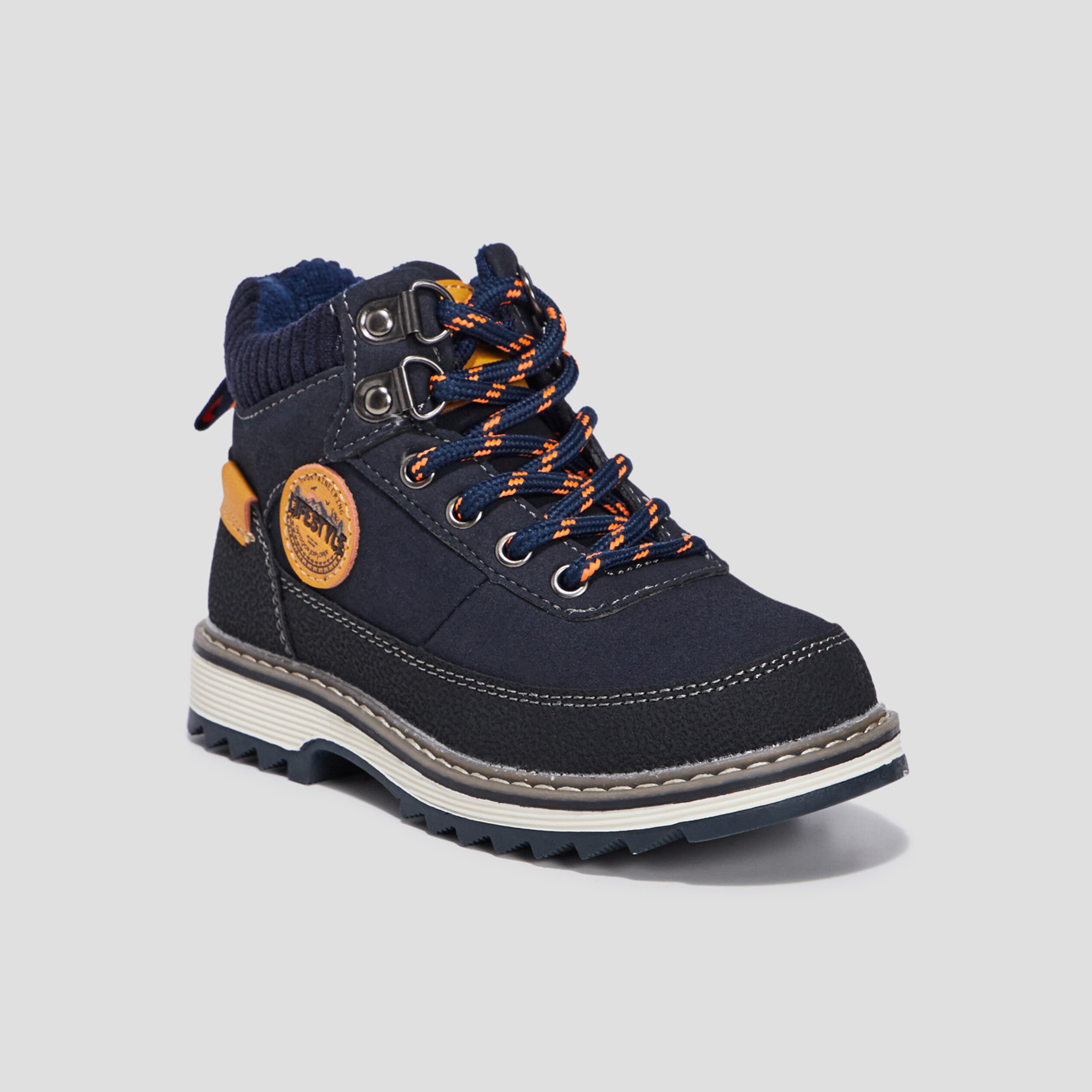 Bottines à lacets bleu marine garçon | La Halle