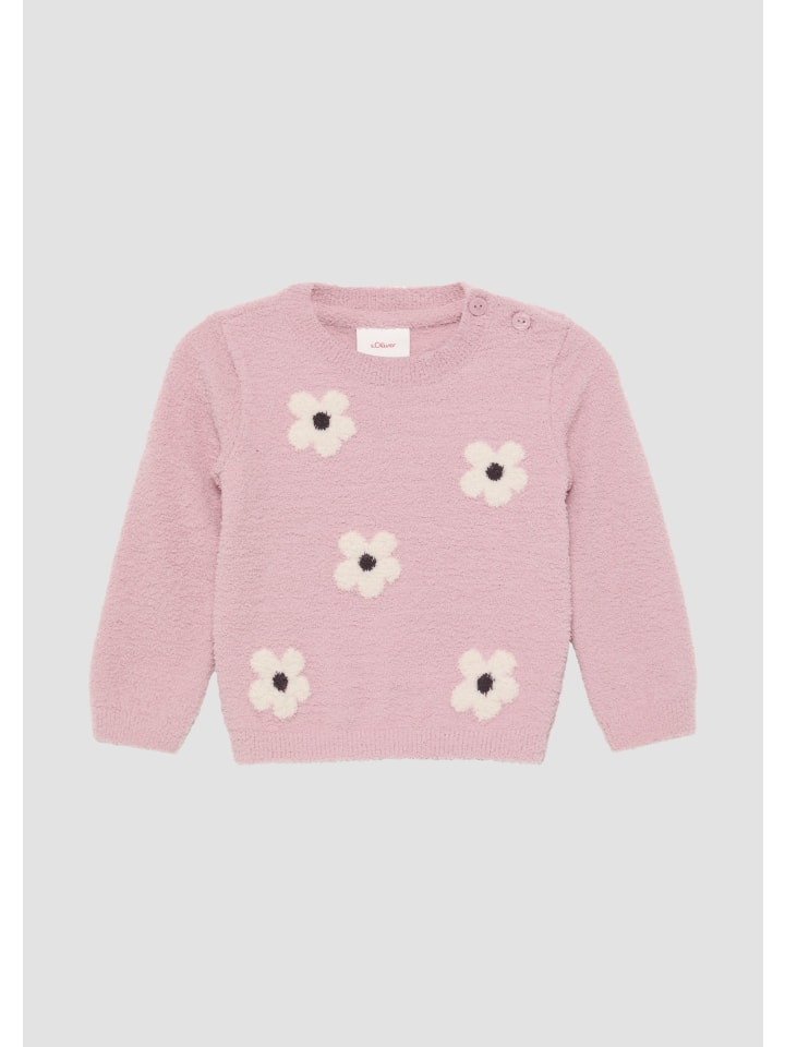 s.Oliver Strickpullover langarm in Pink günstig kaufen