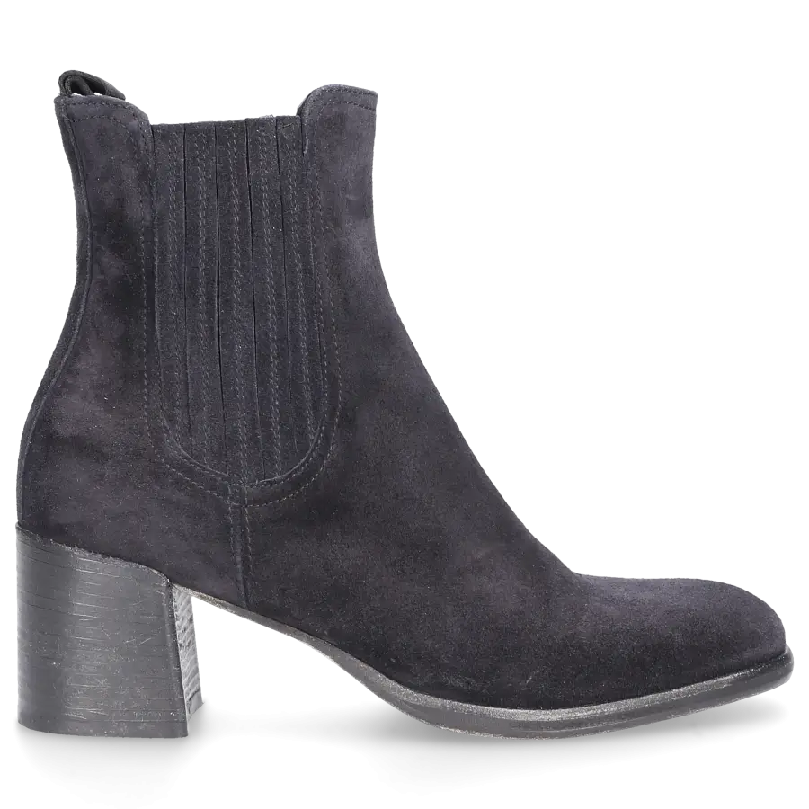 EN AVANT - Chelsea Boots 414-26 Veloursleder - schwarz