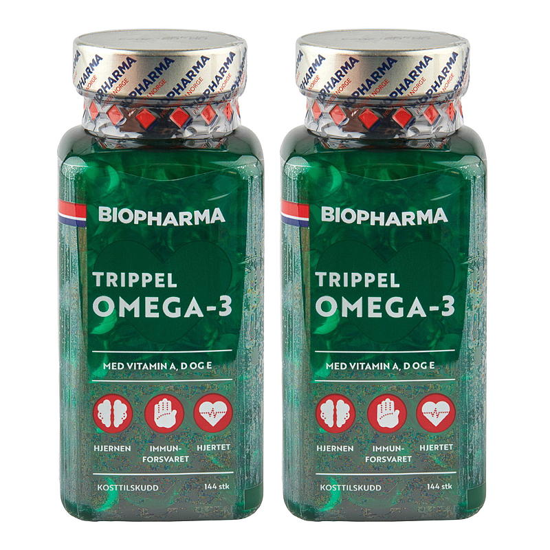 Biopharma Trippel Omega-3 2-pk Biopharma
