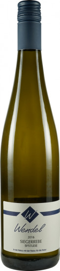 2022 Siegerrebe süß Bio - Weingut Klaus und Judith Wendel