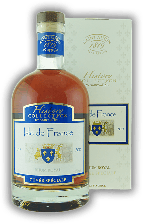 Saint Aubin History Collection Isle de France Cuvée Spéciale Saint Aubin History Collection Isle de France Cuvée Spéciale Eine Komposition zweier ausgewählter, unterschiedlicher Rums. 0,7	 Liter - Vol 40%