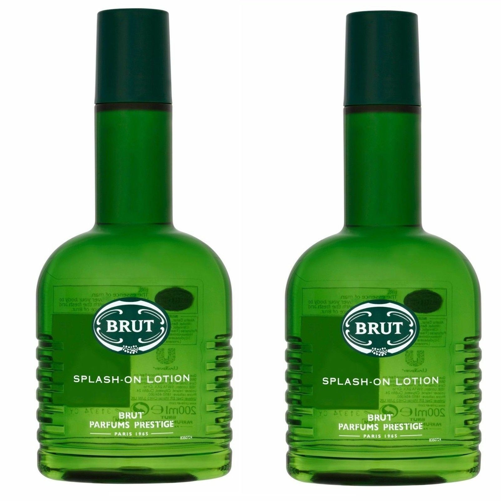 Brut After Shave Lotion Brut Splash On Lotion für Hals und Nacken 2x 200ml Aftershave Duft für Männer Lotion erfrischend und hautberuhigend, 2-tlg., Hautpflege Pflege Kosmetik Beauty Parfüm Rasier