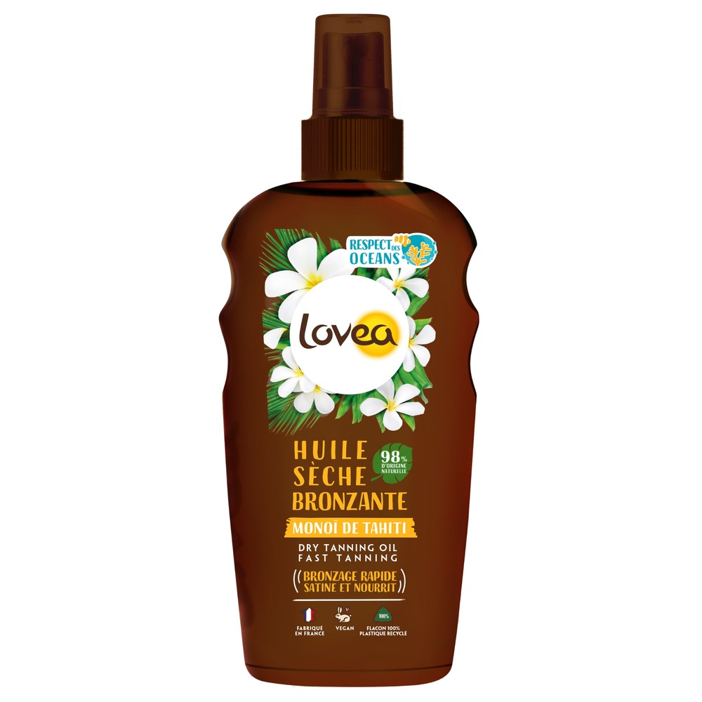 lovea Huile Sèche Bronzante Monoï de Tahiti Huile Sèche Bronzante - Nourrissante