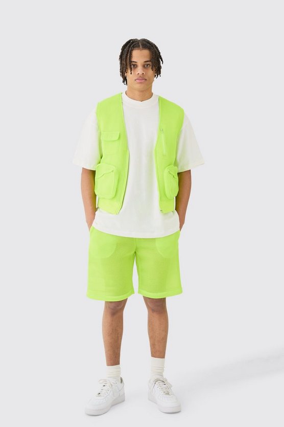 Mesh-Tanktop & Shorts