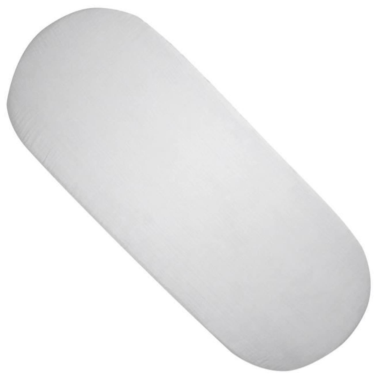 Drap housse couffin ovale en gaze de coton, Jeanne Gris clair Dès la naissance Gris Clair gris
