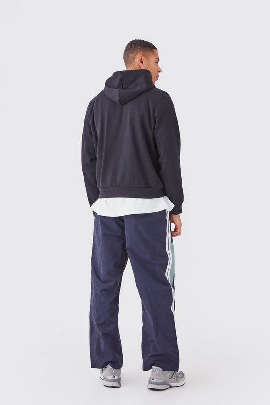 Pannelled Wide Leg Track Pants