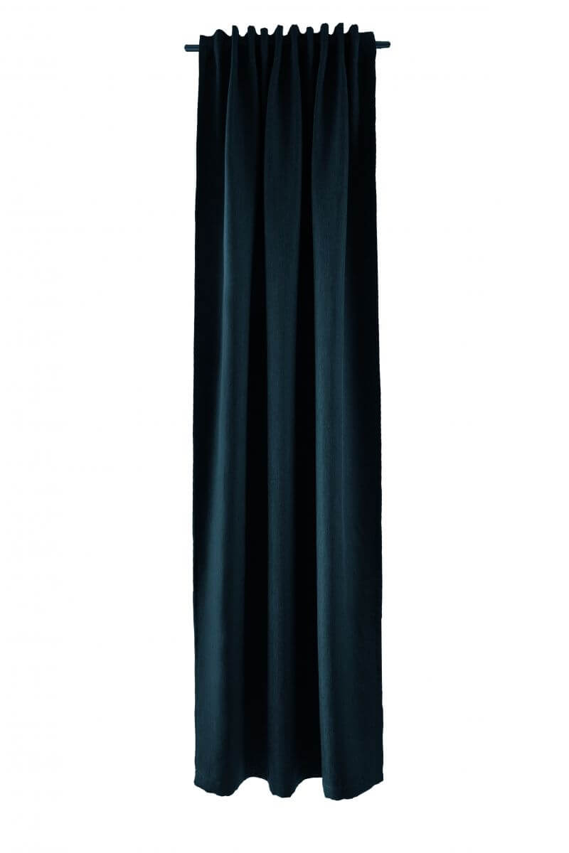Indes Fuggerhaus Verdunkler Galdin verdeckte Schlaufen Blau 140 x 245 cm
