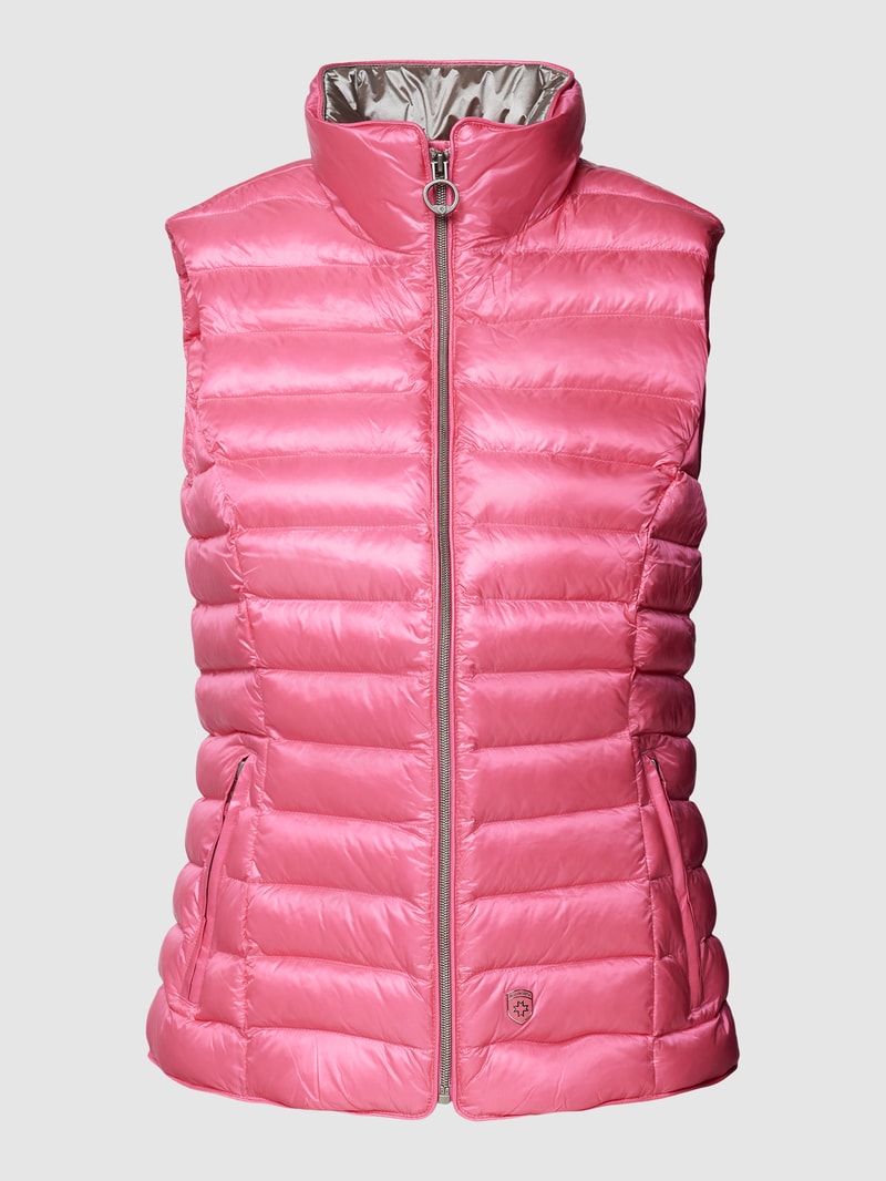 Steppweste mit Stehkragen Modell 'HIGHCLASS' in pink