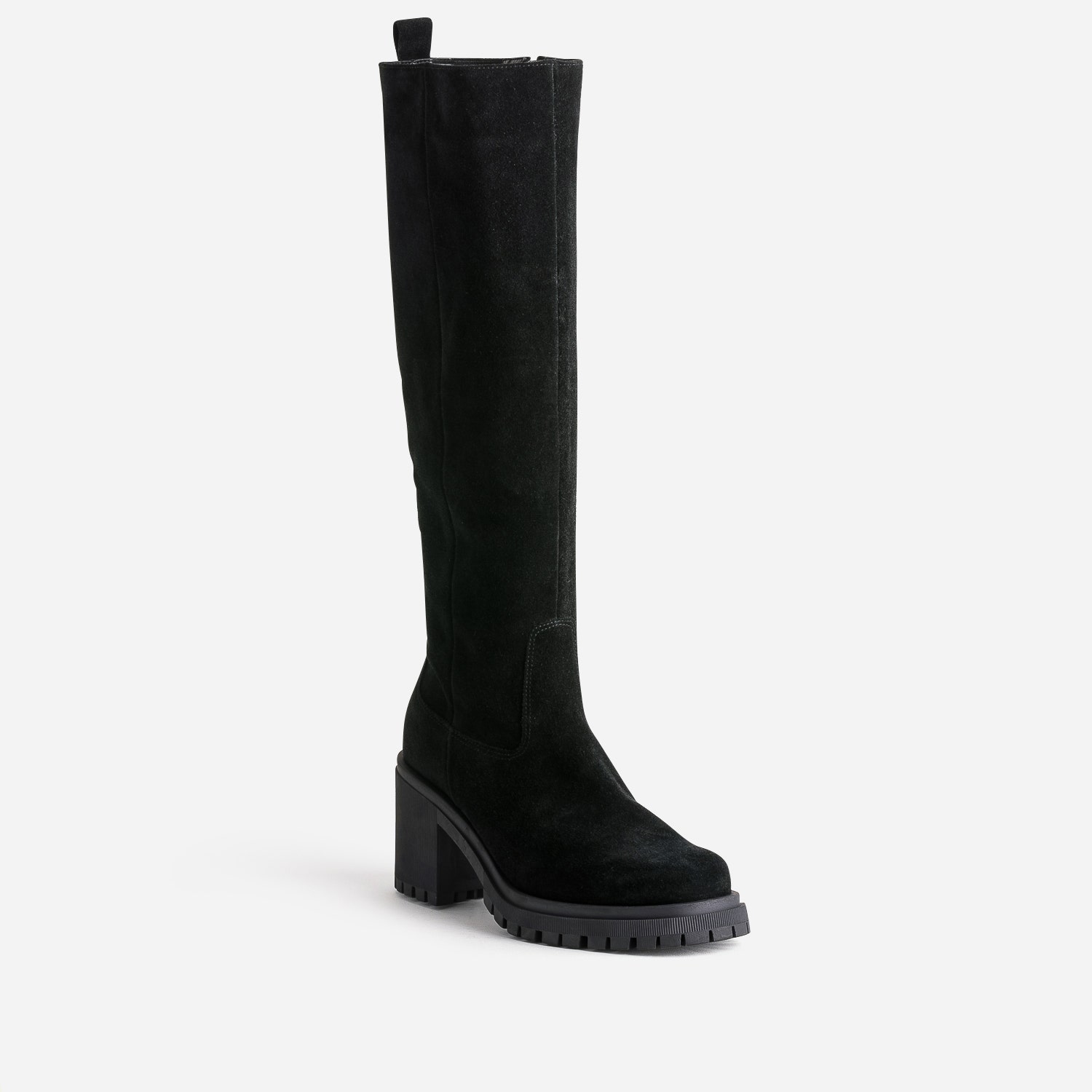 Botte TEXTO noire cuir velours