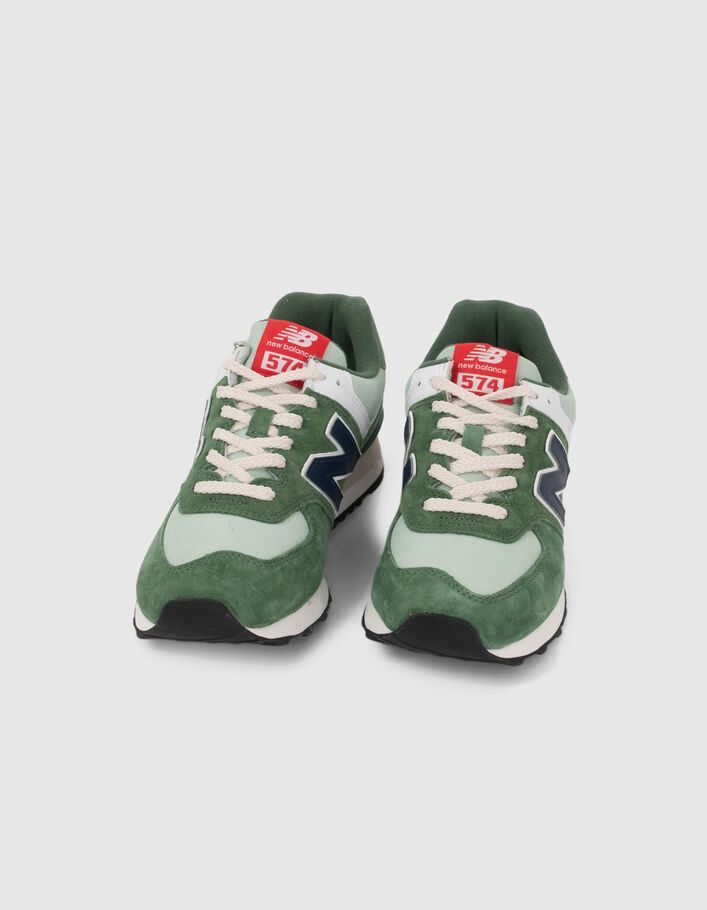Sneakers basses vertes NEW BALANCE 574 Homme