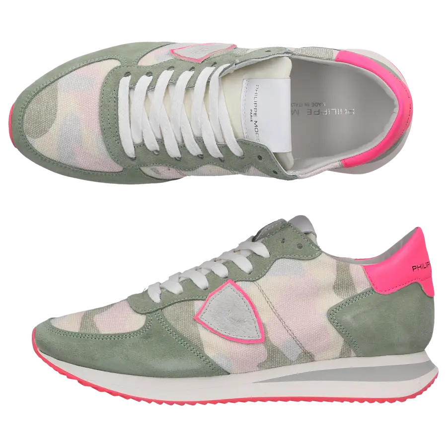 Philippe Model - Sneaker low TZLD-CN24 Veloursleder - pink