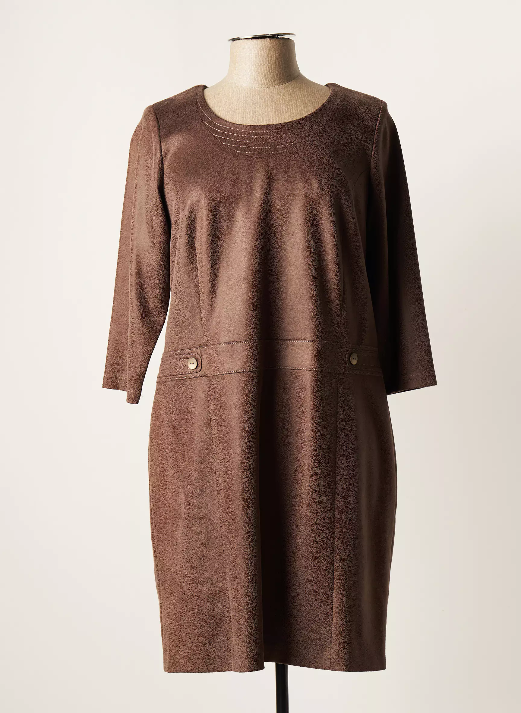 France Rivoire Robes Mi Longues Femme couleur marron