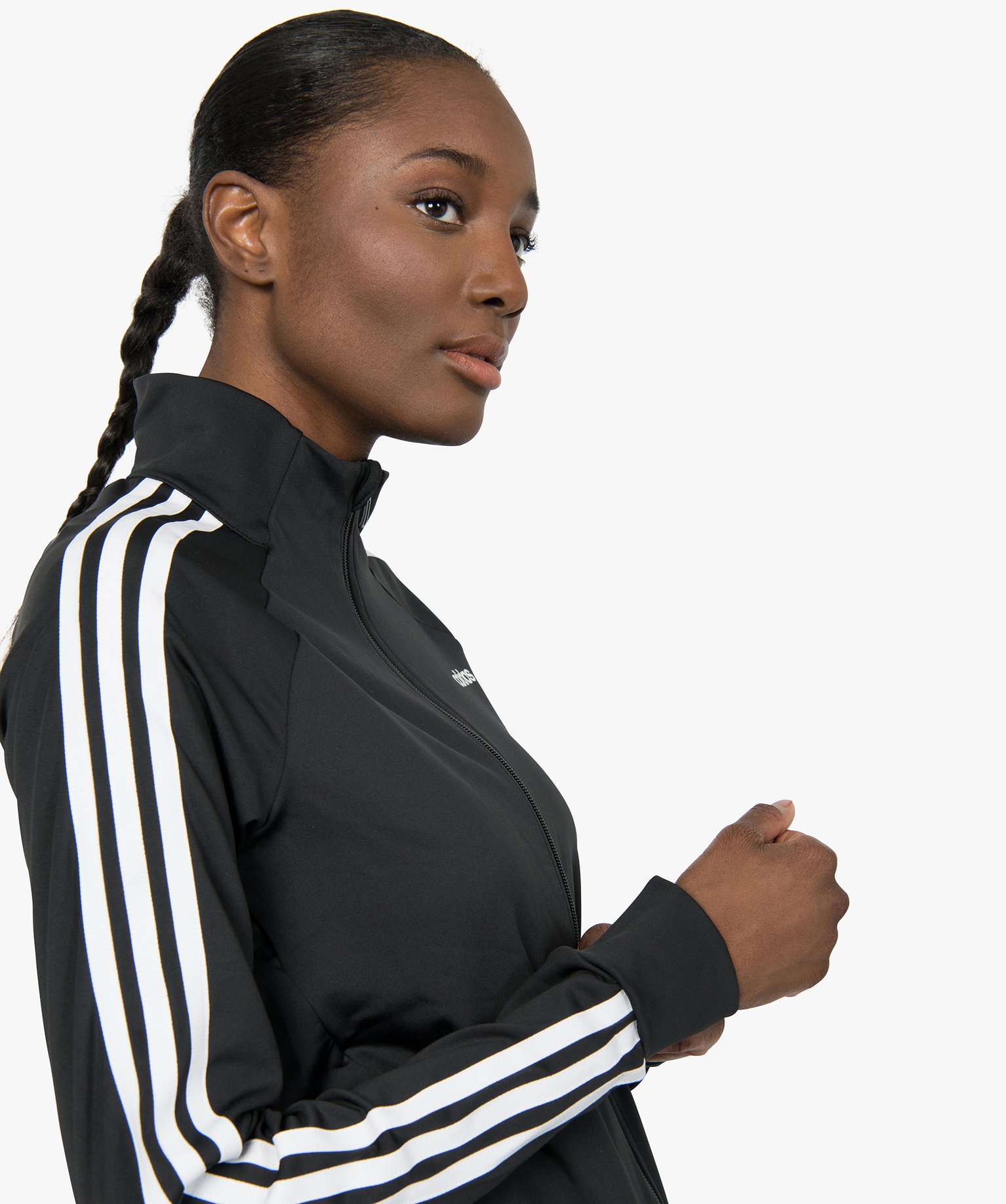 Sweat femme avec fermeture zippée - Adidas noir | GEMO