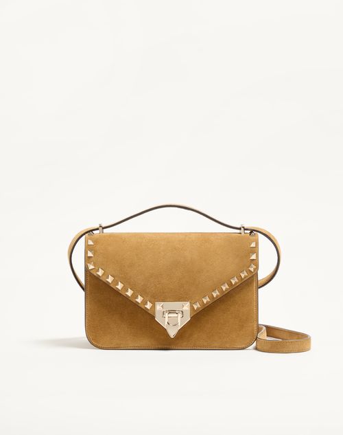 Valentino Garavani Rockstud kleine schoudertas van suède