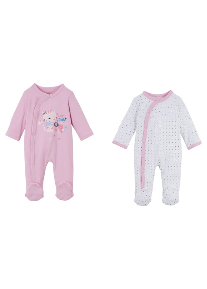 Baby Strampler (2er-Pack) Bio Baumwolle