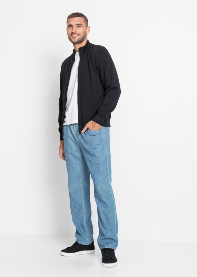Sweatjacke mit Stehkragen