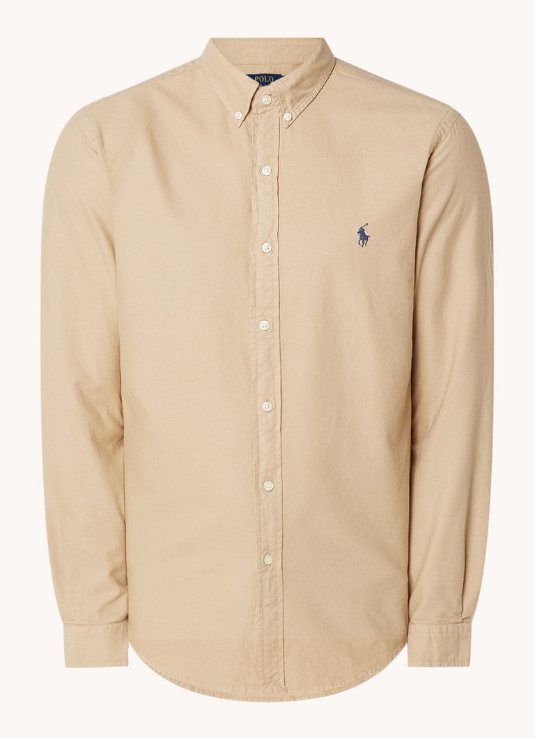 Ralph Lauren Oxford slim fit košulja s vezom logotipa