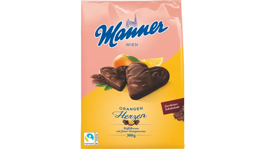 Manner Orangen Herzen 300 g