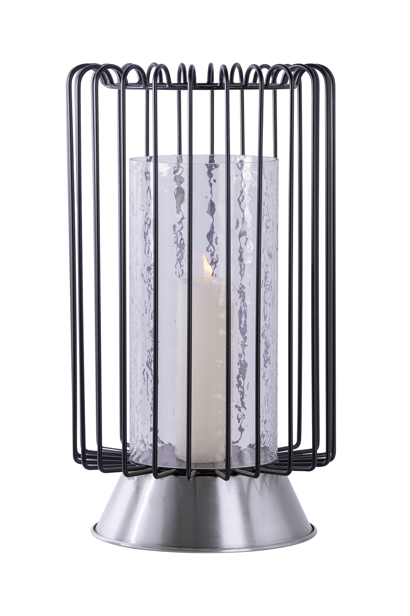 Kayoom Kerzenständer Malibu 125 Schwarz / Silber